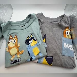 Bluey Toddler Shirt Bundle 4T 5T Bingo Chilli Kids Cartoon